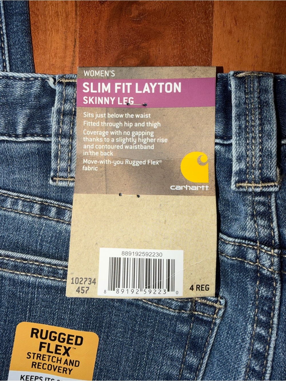 Carhartt Women's Blue Skinny-Leg Jean - Picture 5 of 6